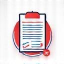 Icon representing a form or document