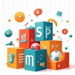 Bundle of educational software boxes or icons