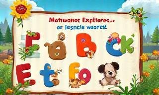 Screenshot of Alphabet Explorers app interface