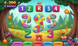 Screenshot of Math Adventures game interface